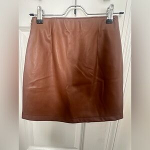 NWT Abercrombie & Fitch Vegan Leather Mini Skirt Size XS